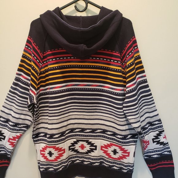 American Eagle Outfitters Men's Southwestern Hooded Sweater, Size: L - Picture 7 of 16